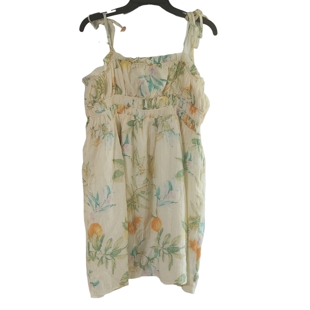 Forever 21 Floral Print Tie-Strap Mini Dress Size VARIOUS